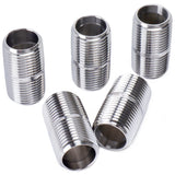 LTWFITTING Stainless Steel 316 Pipe 1-1/2 Inch Close Nipple Fitting 1/2 Inch Male NPT (Pack of  5)