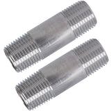 LTWFITTING Stainless Steel 316 Pipe 2-1/2 Inch Long Nipple Fitting 1/2 Inch Male NPT (Pack of 2)