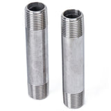 LTWFITTING Stainless Steel 316 Pipe 4 Inch Long Nipples Fitting 1/2 Inch Male NPT (Pack of 2)