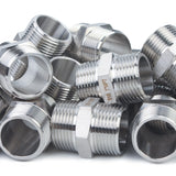 LTWFITTING Bar Production Stainless Steel 316 Pipe Hex Nipple Fitting 1 Inch Male NPT Water Boat (Pack of 100)