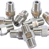 LTWFITTING Class 3000 Stainless Steel 316 Pipe Hex Nipple Fitting 1/8 Inch Male NPT Air Fuel Water (Pack of 25)