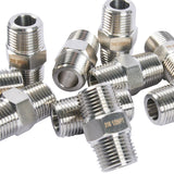 LTWFITTING Class 3000 Stainless Steel 316 Pipe Hex Nipple Fitting 1/2 Inch Male NPT Air Fuel Water (Pack of 20)
