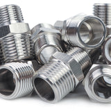 LTWFITTING Bar Production Stainless Steel 316 Pipe Hex Reducing Nipple Fitting 1/2 Inch x 3/8 Inch Male NPT Water Boat (Pack of 300)