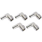 LTWFITTING 90 Degree Elbow Stainless Steel 316 Barb Fitting 3/8 Inch ID Hose x 3/8 Inch Male NPT Air Gas (Pack of 5)