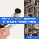 LTWFITTING 90 Degree Elbow Stainless Steel 316 Barb Fitting 1/2 Inch ID Hose x 3/8 Inch Male NPT Air Gas (Pack of 5)