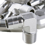 LTWFITTING 90 Degree Elbow Stainless Steel 316 Barb Fitting 1/2 Inch ID Hose x 3/8 Inch Male NPT Air Gas (Pack of 250)