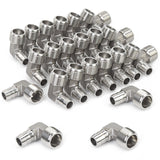 LTWFITTING 90 Degree Elbow Stainless Steel 316 Barb Fitting 1/2 Inch ID Hose x 1/2 Inch Male NPT Air Gas (Pack of 25)