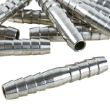LTWFITTING  Bar Production Stainless Steel 316 Barb Splicer Mender 1/4 Inch Hose ID Fitting Air Water Fuel Boat (Pack of 1000)
