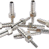 LTWFITTING  Bar Production Stainless Steel 316 Barb Splicer Mender 1/4 Inch Hose ID x 1/8 Inch Hose ID Fitting Air Water Fuel Boat (Pack of 25)