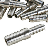 LTWFITTING  Bar Production Stainless Steel 316 Barb Splicer Mender 3/8 Inch Hose ID x 1/4 Inch Hose ID Fitting Air Water Fuel Boat (Pack of 500)