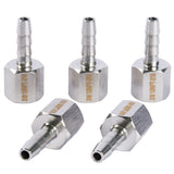 LTWFITTING Bar Production Stainless Steel 316 Barb Fitting Coupler 3/16 Inch Hose ID x 1/8 Inch Female NPT Air Fuel Water (Pack of 5)