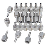 LTWFITTING Bar Production Stainless Steel 316 Barb Fitting Coupler 3/16 Inch Hose ID x 1/8 Inch Female NPT Air Fuel Water (Pack of 25)