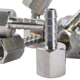 LTWFITTING Bar Production Stainless Steel 316 Barb Fitting Coupler 1/4 Inch Hose ID x 1/4 Inch Female NPT Air Fuel Water (Pack of 600)
