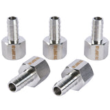 LTWFITTING Bar Production Stainless Steel 316 Barb Fitting Coupler 3/8 Inch Hose ID x 3/8 Inch Female NPT Air Fuel Water (Pack of 5)