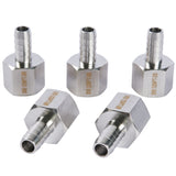 LTWFITTING Bar Production Stainless Steel 316 Barb Fitting Coupler 3/8 Inch Hose ID x 1/2 Inch Female NPT Air Fuel Water (Pack of 5)