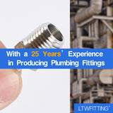 LTWFITTING Bar Production Stainless Steel 316 Barb Fitting Coupler/Connector 1/8 Inch Hose ID x 1/4 Inch Male NPT Air Fuel Water (Pack of 900)