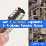 LTWFITTING Bar Production Stainless Steel 316 Barb Fitting Coupler/Connector 5/8 Inch Hose ID x 3/8 Inch Male NPT Air Fuel Water (Pack of 300)