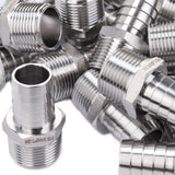 LTWFITTING Bar Production Stainless Steel 316 Barb Fitting Coupler/Connector 3/4 Inch Hose ID x 3/4 Inch Male NPT Air Fuel Water (Pack of 200)