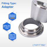 LTWFITTING 3/16-Inch Stainless Steel 316 Compression Sleeves Ferrels, STAINLESS STEEL 316 COMPRESSION FITTING (Pack of 1000)