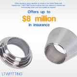 LTWFITTING 3/16-Inch Stainless Steel 316 Compression Sleeves Ferrels, STAINLESS STEEL 316 COMPRESSION FITTING (Pack of 20)