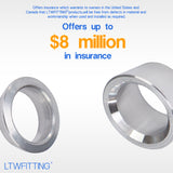 LTWFITTING 1/4-Inch Stainless Steel 316 Compression Sleeves Ferrels, STAINLESS STEEL 316 COMPRESSION FITTING (Pack of 20)