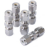 LTWFITTING 3/16-Inch OD Compression Union,Stainless Steel 316 Compression Fitting (Pack of 5)