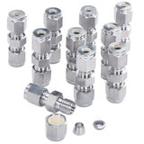 LTWFITTING 3/16-Inch OD Compression Union,Stainless Steel 316 Compression Fitting (Pack of 20)