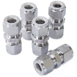 LTWFITTING 1/2-Inch OD Compression Union,Stainless Steel 316 Compression Fitting (Pack of 5)