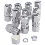 LTWFITTING 1/2-Inch OD Compression Union,Stainless Steel 316 Compression Fitting (Pack of 20)