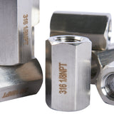 LTWFITTING Class 3000 Stainless Steel 316 Pipe Fitting 1/8 Inch Female NPT Coupling Water Boat (Pack of 300)