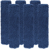 LTWHOME 24 Inch Microfiber Chenille Coral Washable Flat Mop Pad Refills(Pack of 6)