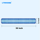 LTWHOME 36 Inch Microfiber Wet or Dry Mop Refill Pads for Hardwood Floor Commercial Supplies (Pack of 6)