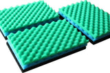 LTWHOME Fish Pond Foam Filter Sponge Set 17Inch X 11Inch Media (Pack Of 3 Sets)