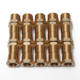 LTWFITTING Lead Free Brass Hex Pipe Bushing Reducer Fittings 1/2 Inch Male x 3/8 Inch Female NPT (Pack of 25)