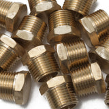 LTWFITTING Brass Pipe Hex Head Plug Fittings 1/2-Inch Male NPT Air Fuel Water Boat(Pack of 200)