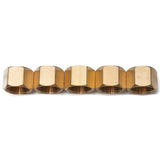 LTWFITTING Brass Pipe Cap Fittings 3/4-Inch NPT Air Fuel Water Boat(Pack of 5)
