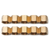 LTWFITTING Brass Pipe Cap Fittings 1/8-Inch Female NPT Air Fuel Water Boat(Pack of 10)