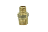 LTWFITTING  Brass Pipe Hex Reducing Nipple Fitting 1/4 inch x 1/8 inch Male BSPT (Pack of 25)