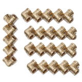 LTWFITTING Brass Pipe Fitting Female 90 Deg 3/8-Inch NPT Elbow Fuel Air(Pack of 25)