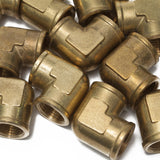 LTWFITTING Brass Pipe Fitting Female 90 Deg 1/2-Inch NPT Elbow Fuel Air(Pack of 80)
