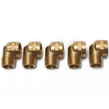 LTWFITTING Brass Pipe 90 Deg 3/4-Inch NPT Street Elbow Forged Fitting Fuel Air Boat(Pack of 5)