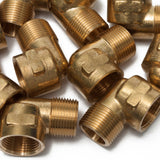 LTWFITTING Lead Free Brass Pipe 90 Deg 3/4 Inch NPT Street Elbow Forged Fitting (Pack of 100)
