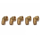 LTWFITTING Brass Pipe 90 Deg 3/8-Inch NPT Street Elbow Forged Fitting Fuel Air Boat(Pack of 5)