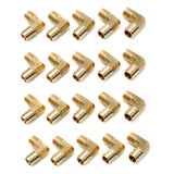 LTWFITTING 90 Degree Elbow Brass Barb Fitting 5/8 ID Hose x 3/8-Inch Male NPT Fuel Boat Water(Pack of 20)
