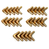 LTWFITTING LTWFITTING 90 Deg Elbow Brass Barb Fitting 1/4-Inch x1/4-Inch Hose ID Air/Water/Fuel/Oil/Inert Gases (Pack of 25)