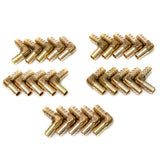 LTWFITTING LTWFITTING 90 Deg Elbow Brass Barb Fitting 3/8-Inch x3/8-Inch Hose ID Air/Water/Fuel/Oil/Inert Gases (Pack of 25)