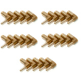 LTWFITTING 90 Deg Reducing Elbow Brass Barb Fitting 3/8-Inchx1/8-Inch Hose ID Air/Water/Fuel/Oil/Inert Gases (Pack of 25)
