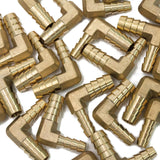 LTWFITTING LTWFITTING 90 Deg Reducing Elbow Brass Barb Fitting 3/8-Inch x1/4-Inch Hose ID Air/Water/Fuel/Oil/Inert Gases (Pack of 700)