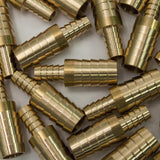 LTWFITTING Brass Barb Hose Reducing Splicer Mender 3/8-Inch ID Hose x5/8-Inch ID Hose Fitting Air Water Fuel Boat(Pack of 200)