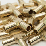 LTWFITTING Brass Barb Tee Fitting 3/8-Inch ID Hose for Water Fuel Boat(Pack of 200)